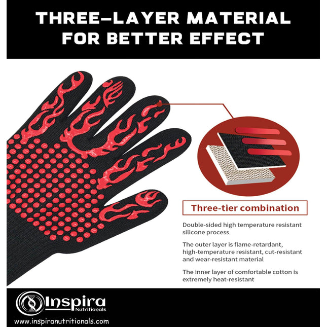 Glove BBQ Heat Resistant - Inspira Nutritionals