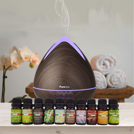 Purespa Diffuser With 10 Pack Oils - Inspira Nutritionals
