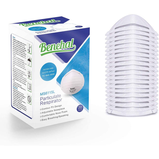 Respirator Benehal N95 6115L - Box 20 Masks - Inspira Nutritionals